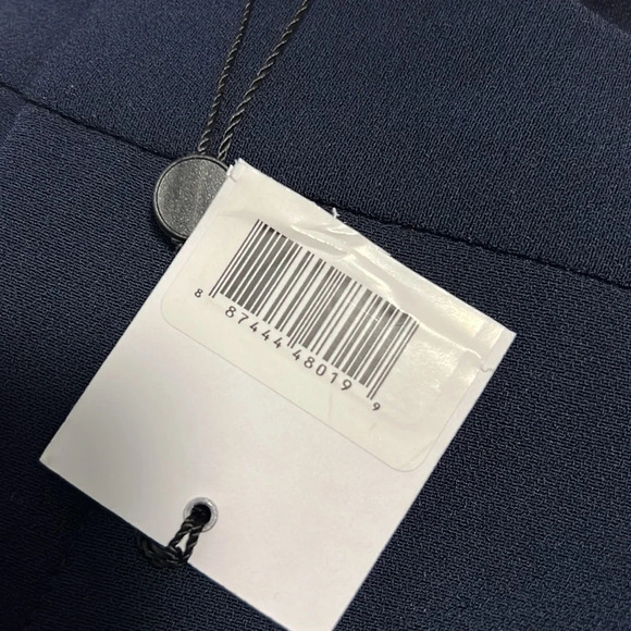 Derek Lam 10 Crosby NWT size 8 Navy Sailor Pant With Silver Detail - Picture 8 of 11